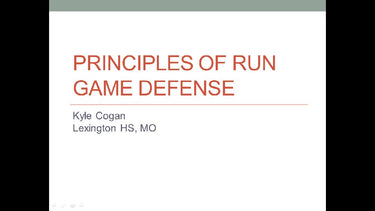 Principles of Run Game Defense